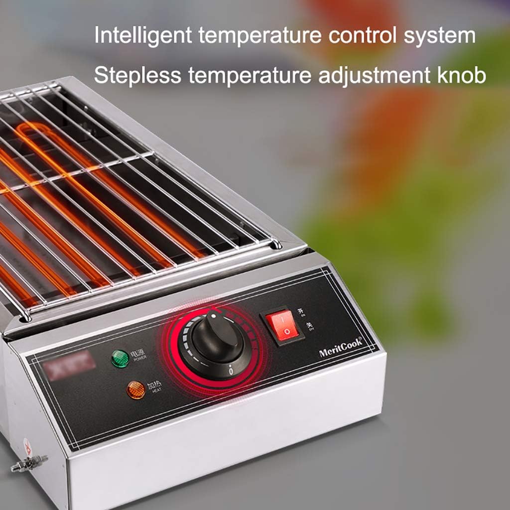 review GEXIN Multifunctional Stainless Steel Electric Barbecue, Smoke-Free, Temperature Adjustable, 2500W