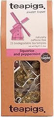 Teapigs Liquorice and Peppermint Tea Bags Made With Whole Leaves (6 Packs of 15)