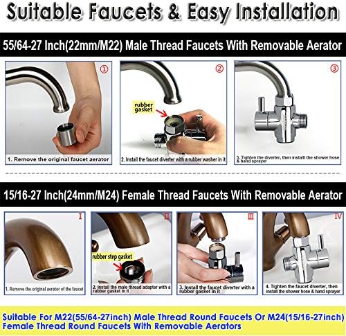 Sink Faucet Sprayer Set Functional Faucet Sink Hose Sprayer Attachment Hand Shower Sink Sprayer Rinser Set With 10ft Recoil Hose For Bathroom Hair Washing Pet Washing Buy Online At Best Price In