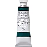M. Graham Artist Oil Paint Phthalo Green 1.25oz/37ml Tube