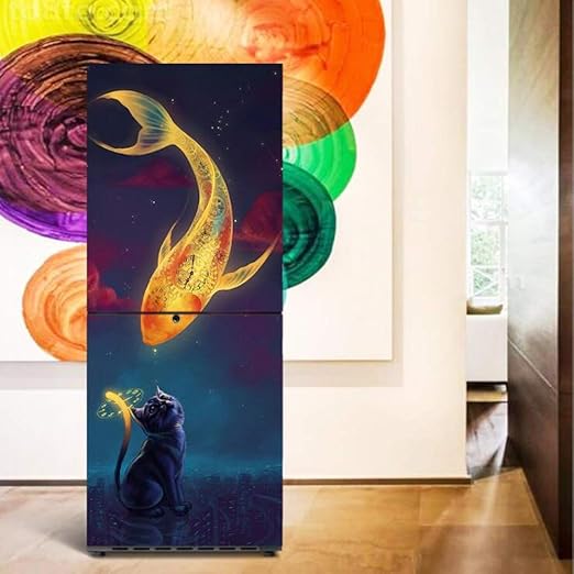 Vinilo nevera Adhesivo Decorativo Mueble de puerta para renovación ...