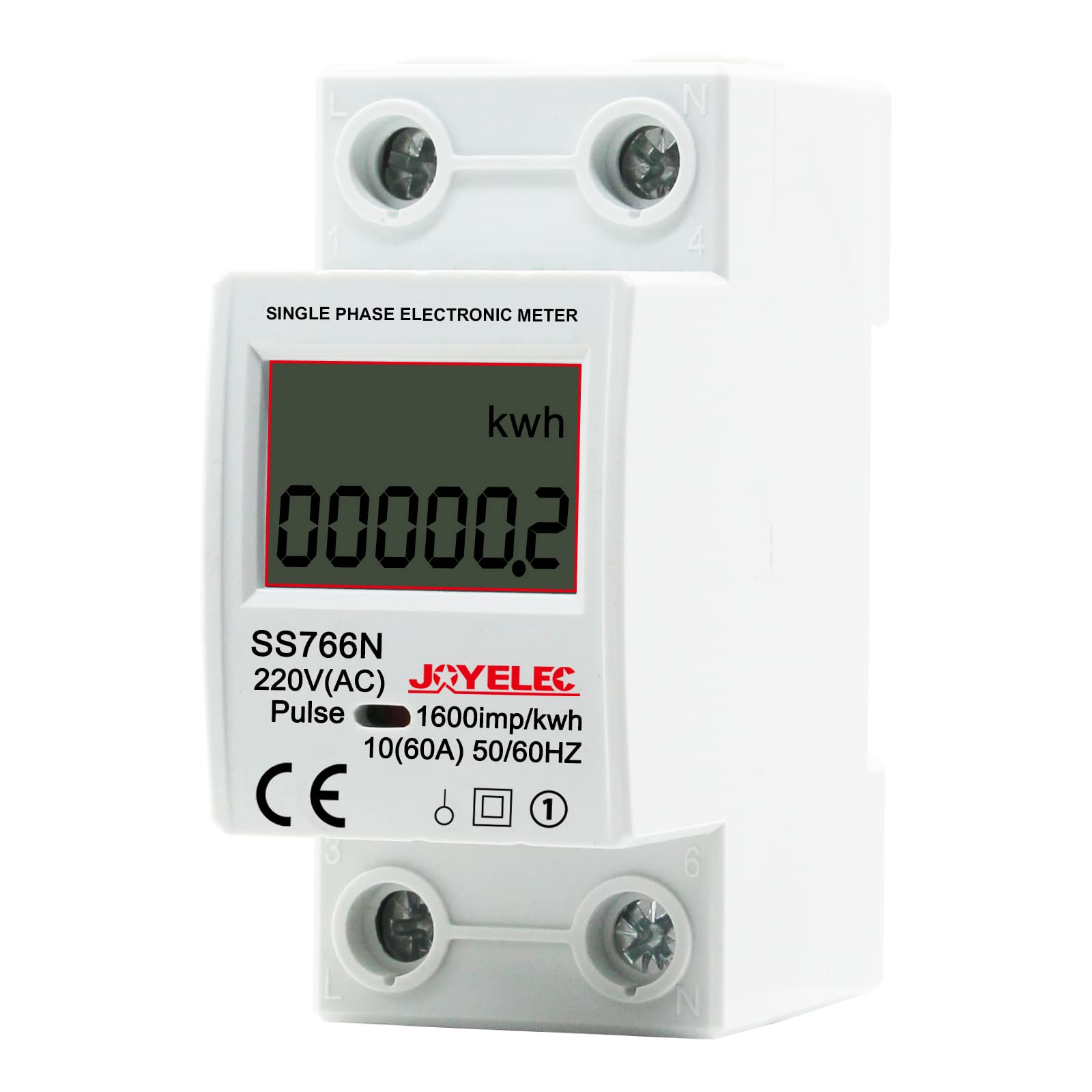 Mua JOYELEC LCD Digital 220 V Electricity Meter, DIN Rail KWh Counter ...