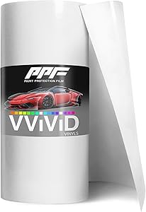 VViViD Clear Paint Protection Scratch Resistant Vinyl Wrap Film (12 Inch x 60 Inch)
