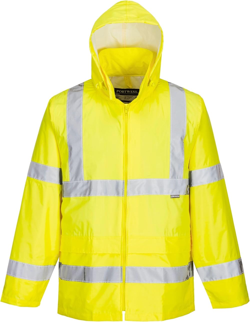 Portwest H440 Men’s Lightweight Waterproof Hi-Vis Rain Jacket Yellow Large
