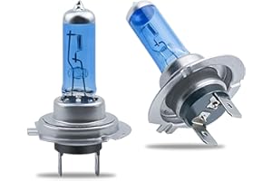 GKmow 2 PCS H7 Car Halogen Bulb, 12V 100W High-power Stone Car Bulb Low Beam, Universal Automotive Replacement Accessories, Product Compatible with Cars, Trucks, Vans, SUVs, Trailers (White)