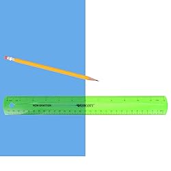 Westcott Shatterproof Ruler, 12-Inch, Green, 16012
