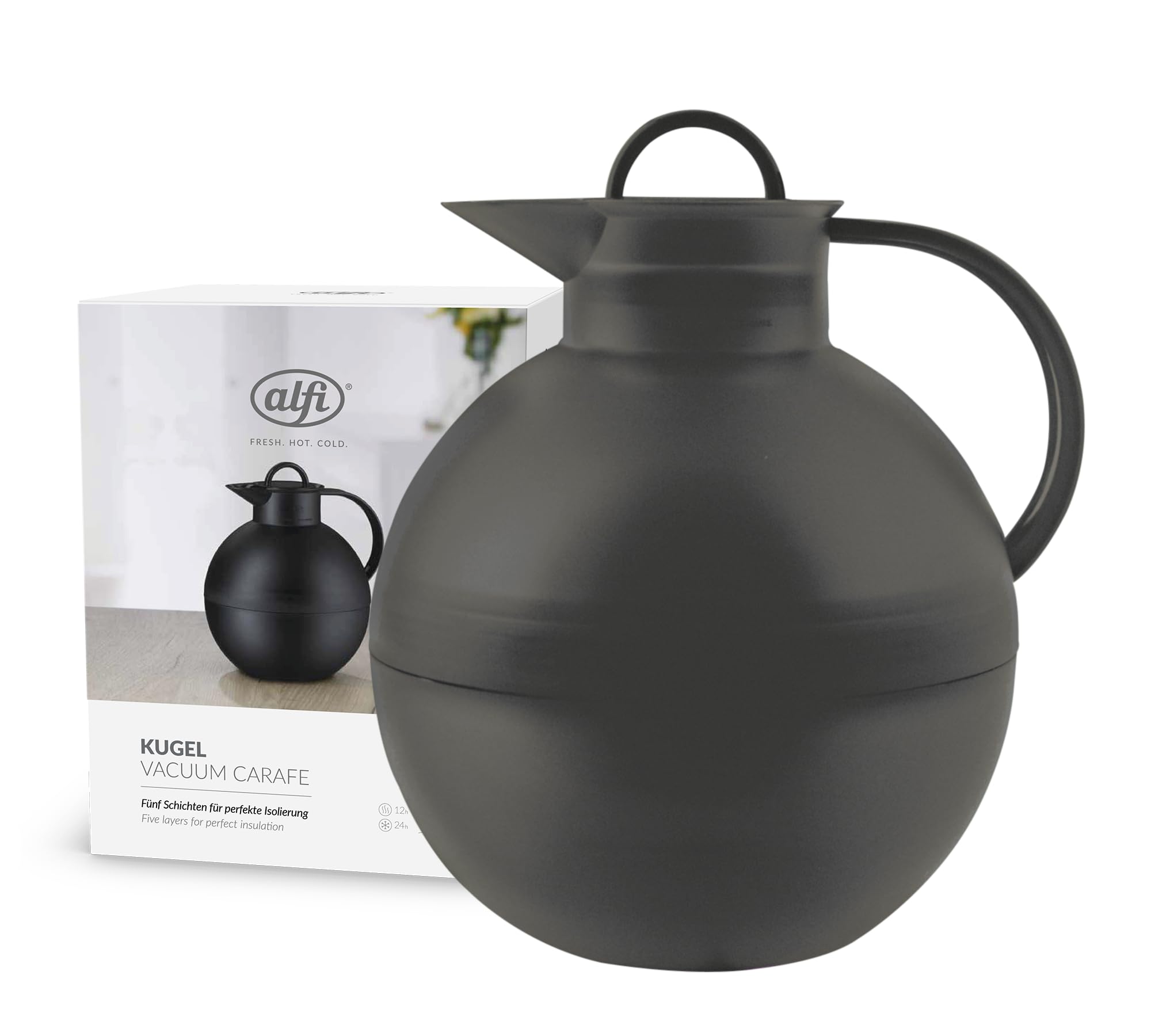 Alfi Isolierkanne Kugel anthrazit transparent von charcoal โ image 1