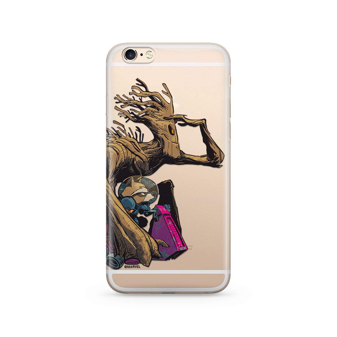 ERT GROUP mobile phone case for Apple Iphone 6 PLUS original and officially Licensed Marvel pattern Guardians of the Galaxy 003 adapted to the shape of the mobile phone, partially transparent