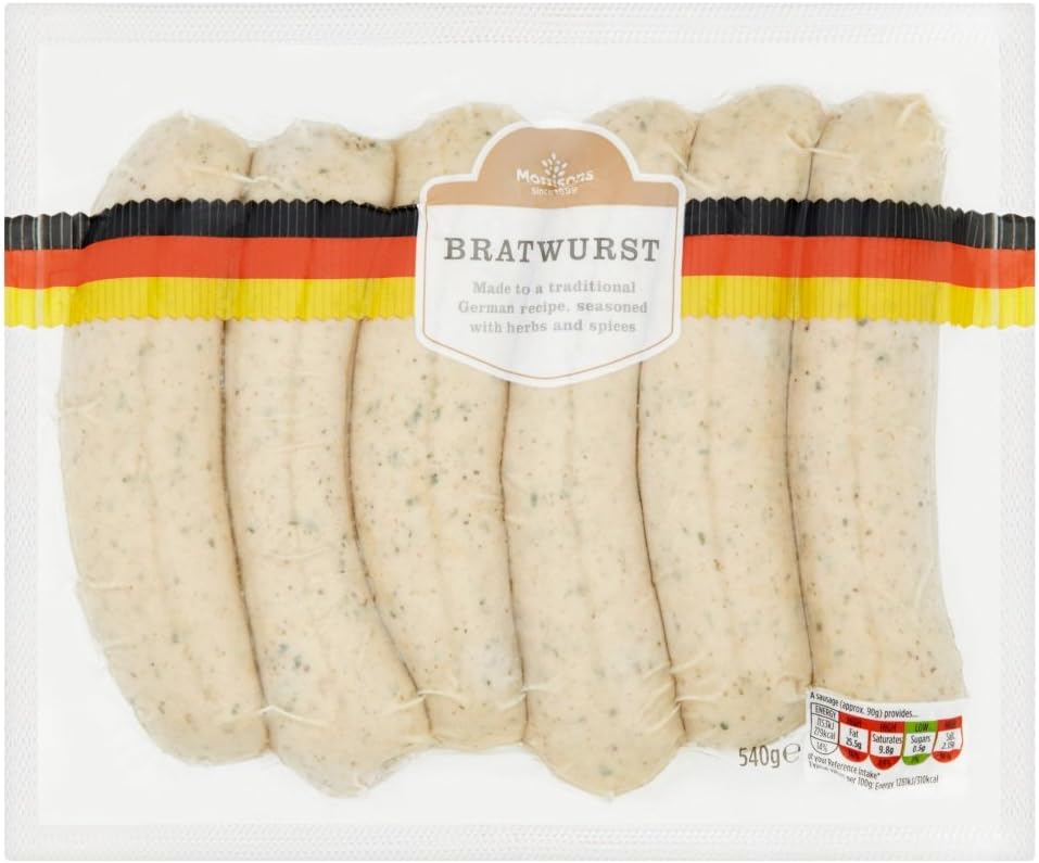 Morrisons German Bratwurst, 540g Amazon.co.uk Grocery