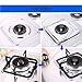 ZesGood 50 Pieces Thicker Aluminum Foil Square Stove Burner Covers, 8