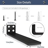 MLOQI 4 Pack Scaffold Board Shelf Brackets Heavy Duty 5mm Thick 50 KG 30cm view 2