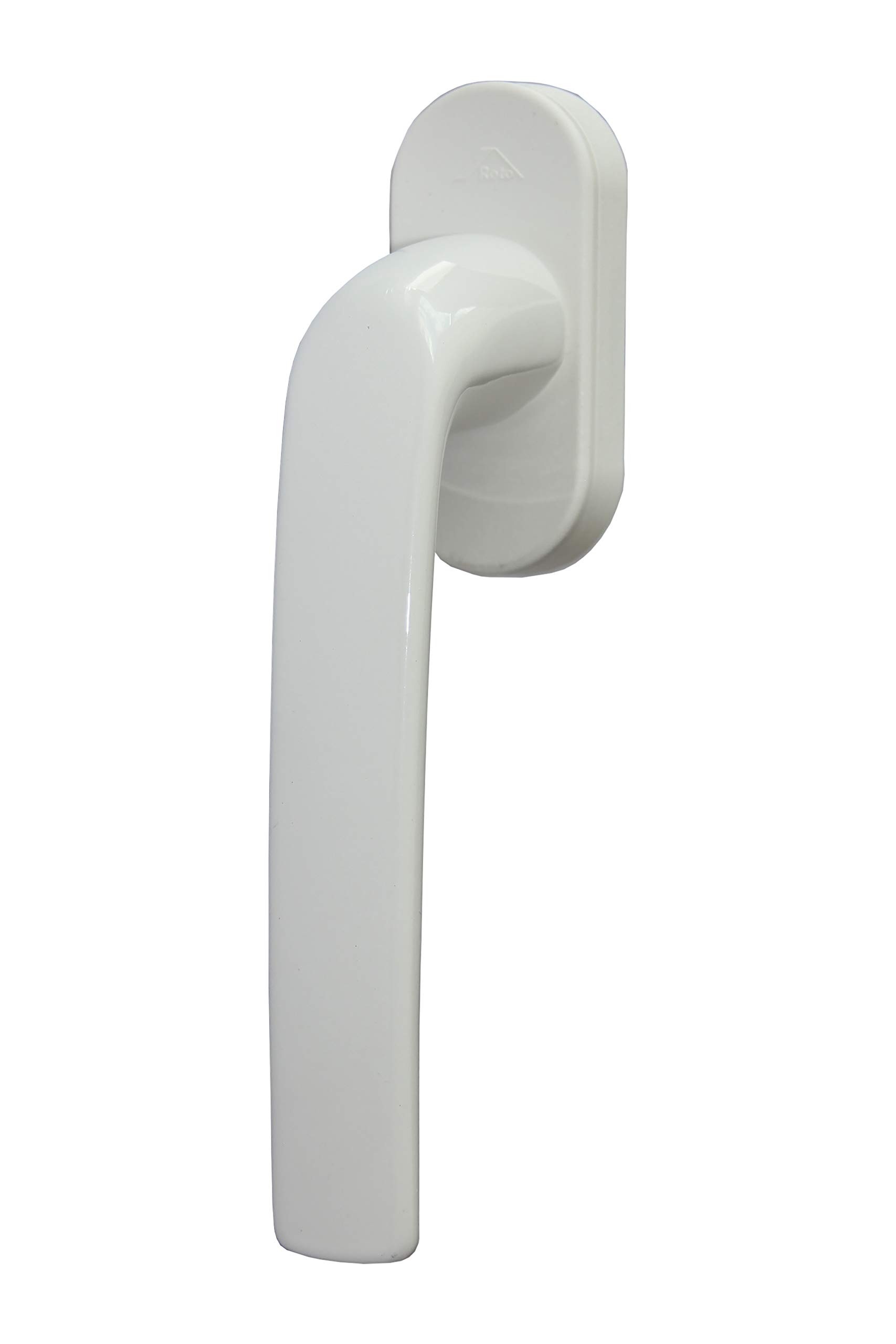 Roto Original Samba Handle with Logo, Colour Traffic White, Pin Length 43 mm