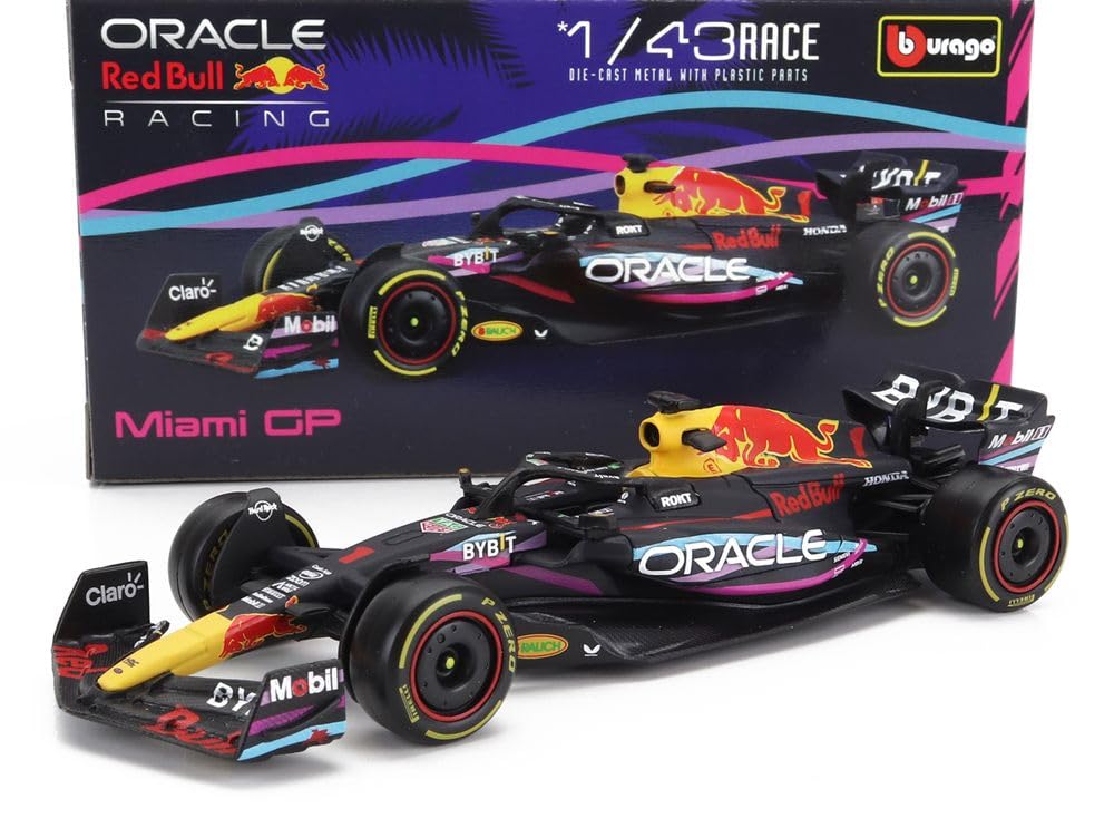 F1 B19 Formula 1 2023 Miami GP - 1 Model Car DieCast - Scale 1/43 12 cm - Bburago 38082