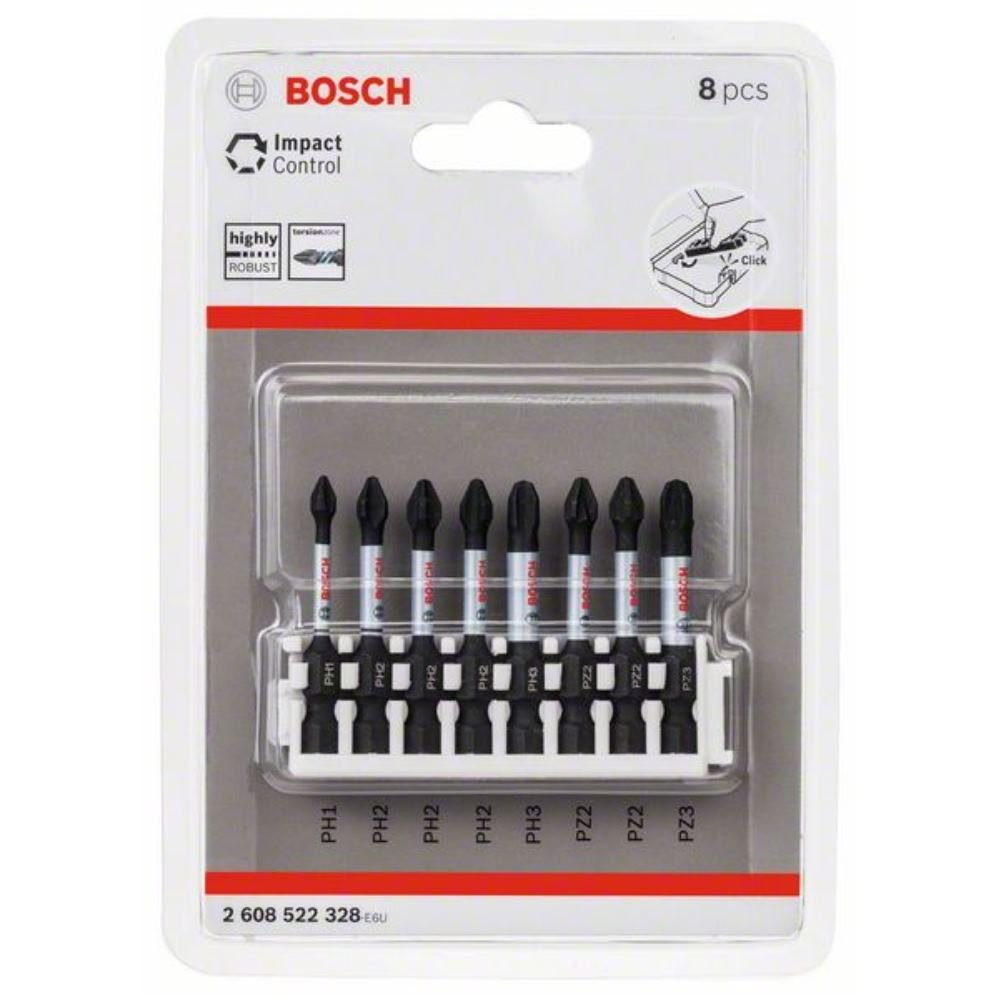 Bosch 8X PRO Impact Mixed Pack (170 x 120 mm, Professional Accessory Screwdriver, Screwdriver)