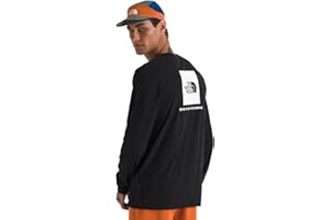 THE NORTH FACE Men’s Core Box Long Sleeve NSE Tee | T-Shirt with Ribbed Collar & Cuffs for Durability