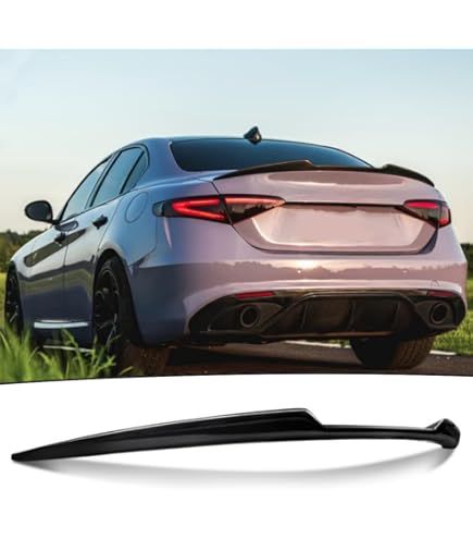 Amazon.com: Rear Trunk Spoiler Lip For Alfa Romeo Giulia