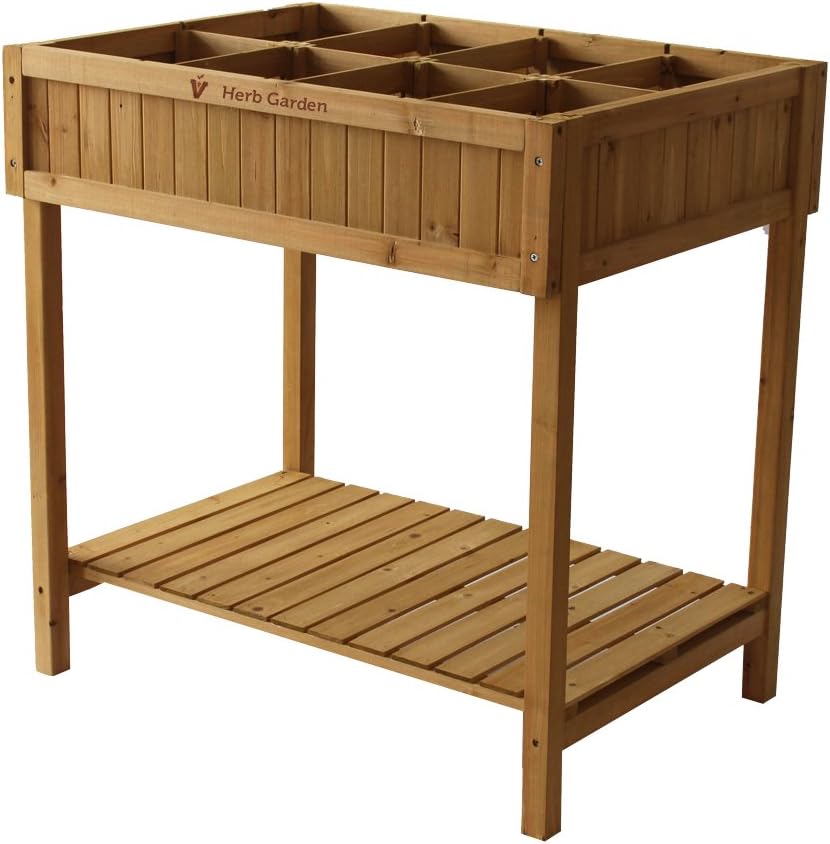 VegTrug - Mesa de Cultivo, Incluye Compartimentos para Plantas ...