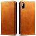 Wallet Case Compatible 2018 iPhone 10S/ 2017 iPhone 10, PU Leather Wallet Case Folio Flip Cover, Khaki, 5.8 inches primary