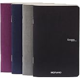 Fabriano EcoQua Pocket-Sized Notebook Pack, 4 Notebook Pack, Dot, 3" x 5", 38/Shts., 85 GSM, Staple Bound, Winter Colors