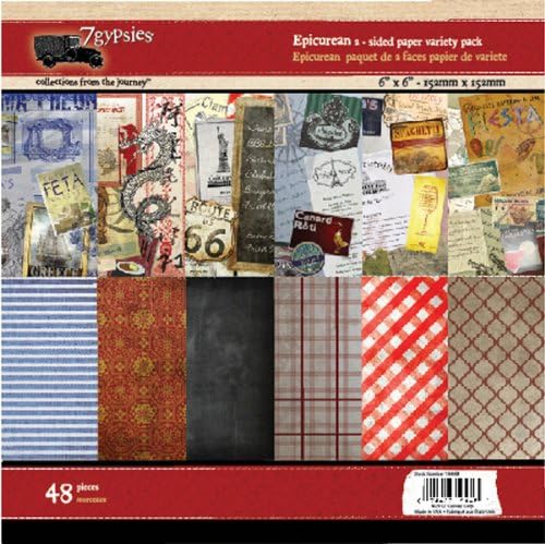 7 Gypsies 6X6 Paper Pack Epicurean