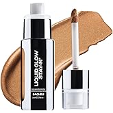 Sacheu Liquid Glow STAY-N Liquid Highlighter & Illuminator Makeup — 30ml Long Lasting Luminous Glow Lightweight Dewy Finish, Sun Daze