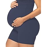 Sunzel Maternity Biker Shorts Over The Belly 5” Pregnancy High Waisted Workout Running Athletic Gym Yoga Shorts