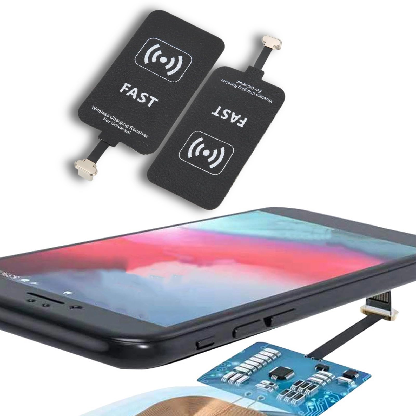 Wireless Charging Receiver qi wireless charger adapter for android phone Type C Wireless Charging Receiver Wireless Charger Receiver,Foldable Plug Stable Chargeurs