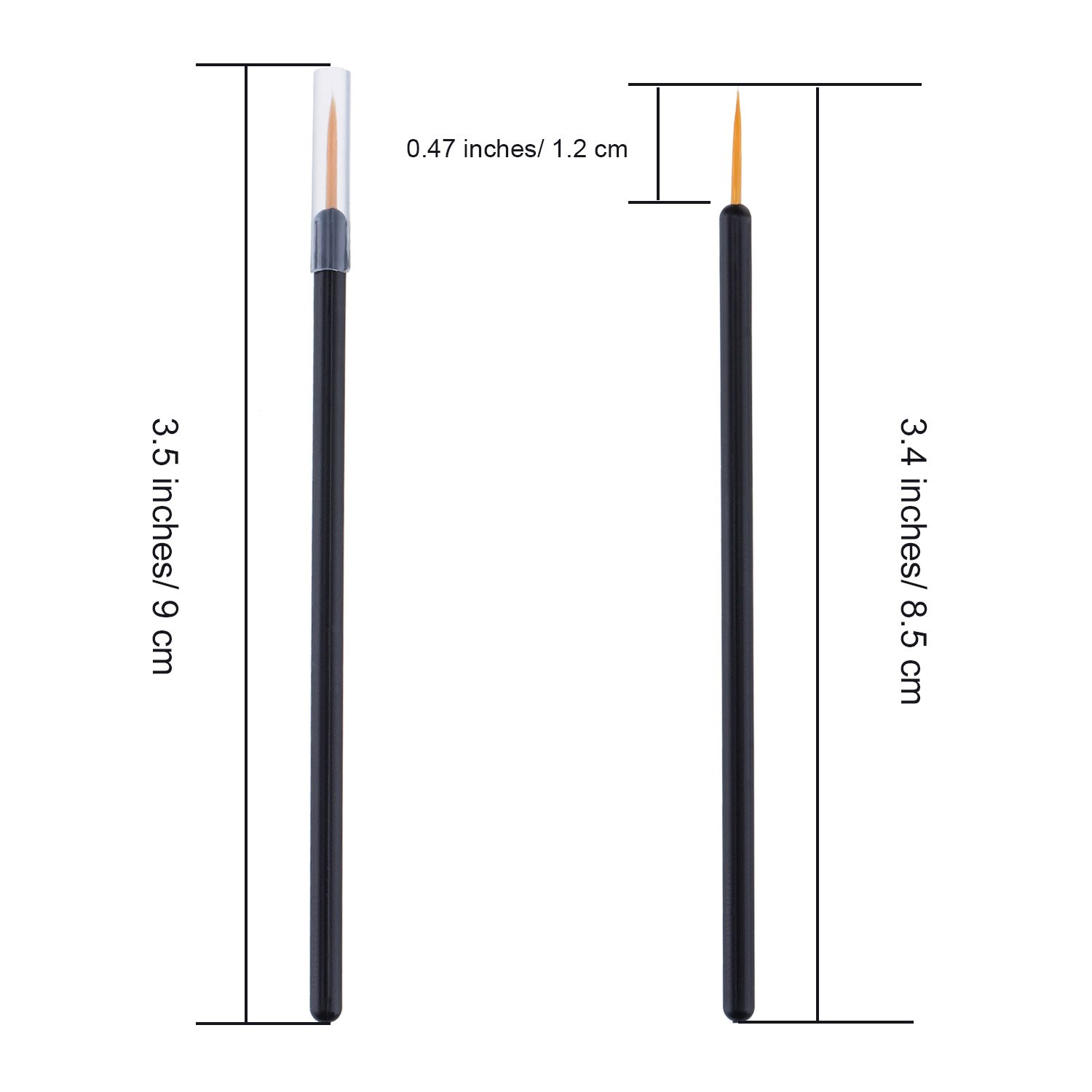 eBoot 150 Pack Disposable Eyeliner Brush Applicator Cosmetic Eye Wands Makeup Tool: Beauty