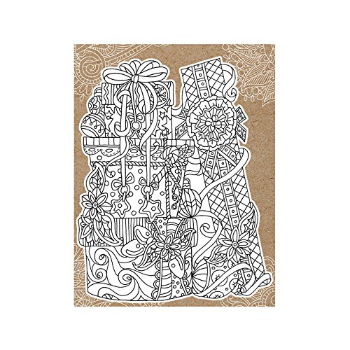 Diecut Coloring Card W/5.25