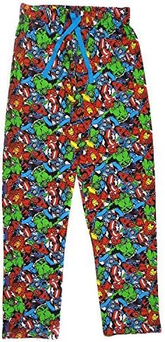 Mens Marvel Heroes Lounge Pants Pyjama Bottoms Small Med Large and X Large (Small)