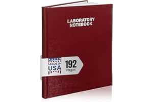 Scientific Notebook Company , Laboratory Notebook, 192 Pages 3001HC Burgundy Hard Cover