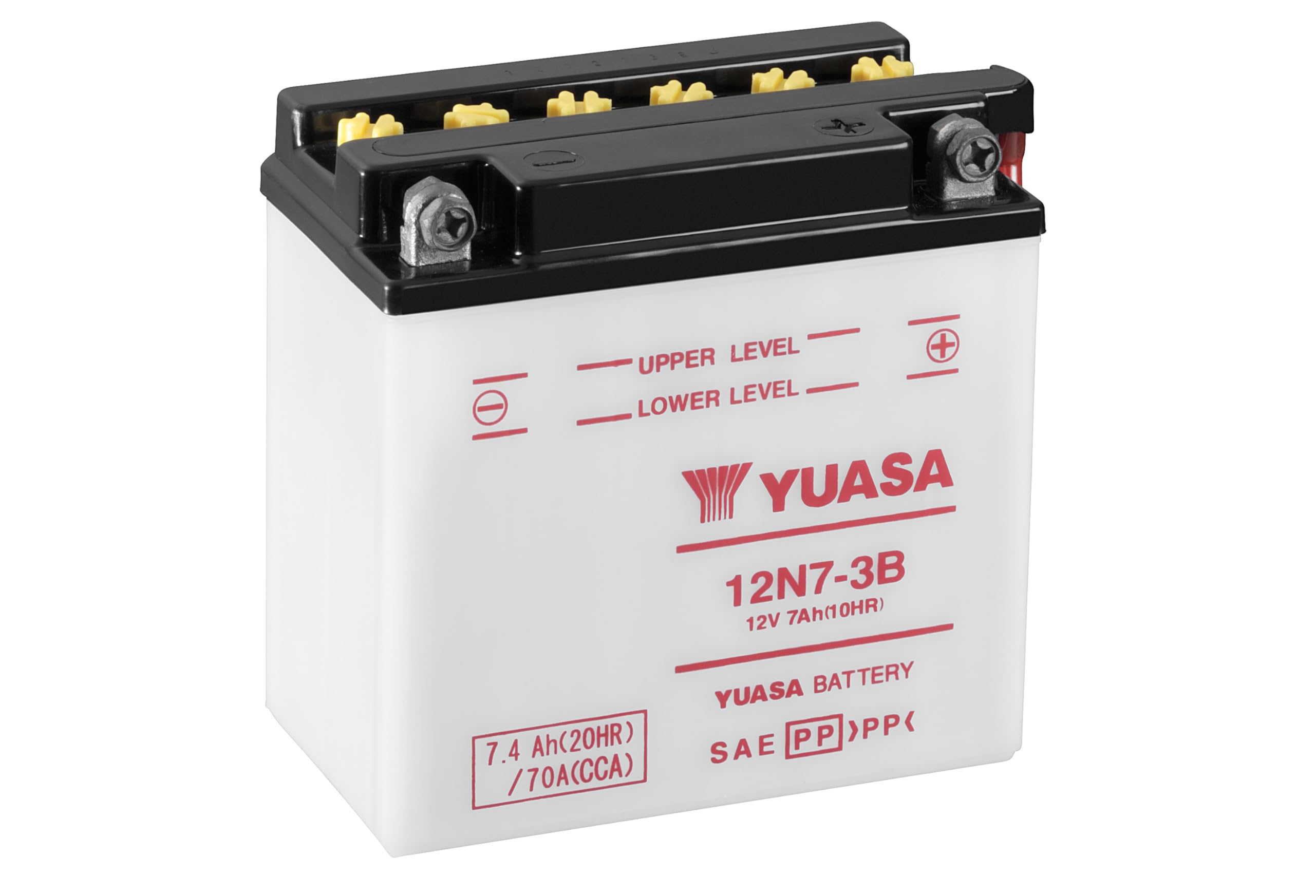 YUASA BATTERY 12N7-3B open without acid