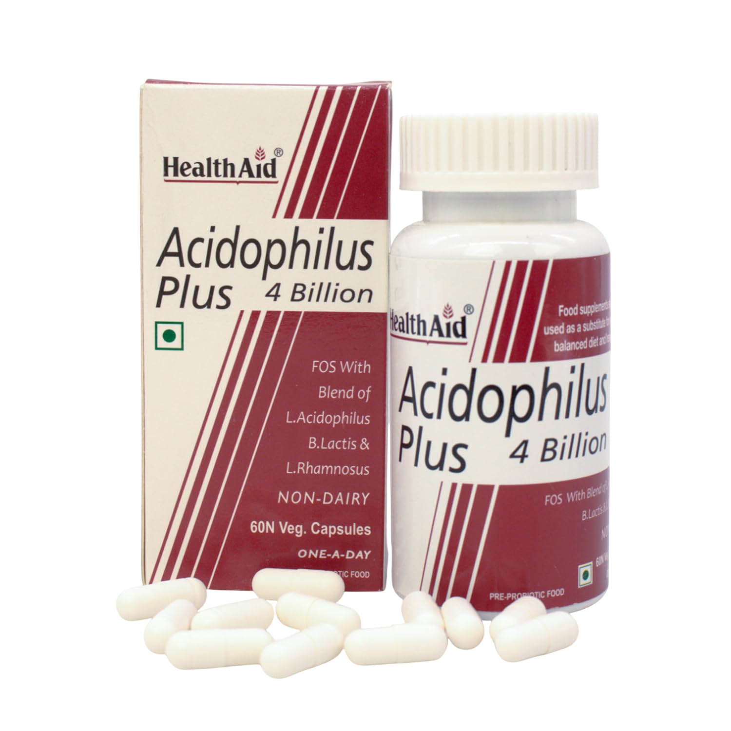 HealthAid Acidophilus Plus 4 Billion - 60 Vegicaps