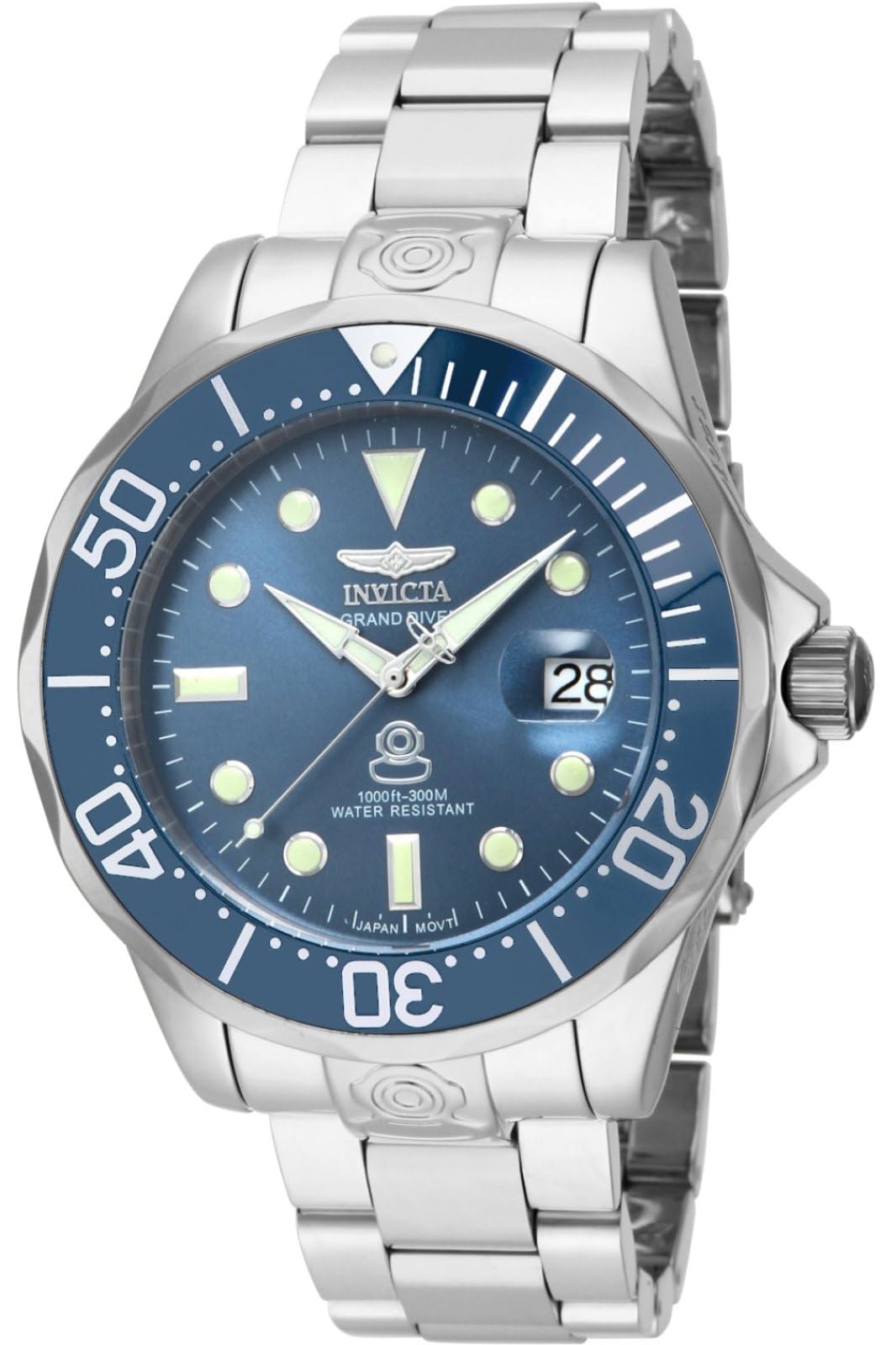 Invicta 16036 Pro Diver Reloj automático plateado con pantalla analógica y cuerda automática para hombre