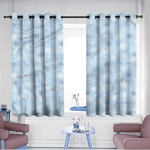 Amazon Com Samek Home Curtains Winter Cold Weather New Year