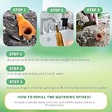 WUJUN Plant Watering Stakes 10 Pack Automatic Waterers Terracotta Spikes view 7