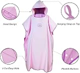 Hiturbo Changing Robe Towel Poncho with Hood One Size Mobile Beach view 4
