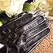 Elma Tradional Women's Italian Nappa Leather Gloves Motorcycle Driving Open Back (7.5, Black)
