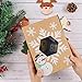Moretoes 16pcs Christmas Cookie Gift Boxes Treat Boxes For Gift Giving, Pastry, Candy, Party Favors, Vintage Kraft Design with Clear Window