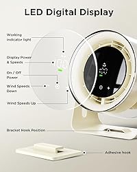 EasyAcc Desk Fan With Battery Powered, Quiet, 100