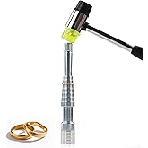 Professional Jewelry Ring Stretcher Tool Kit with Rubber Mallet Ring Expander and Extender for Ring Making Resizing Repair Sizer Shaper Adjusting