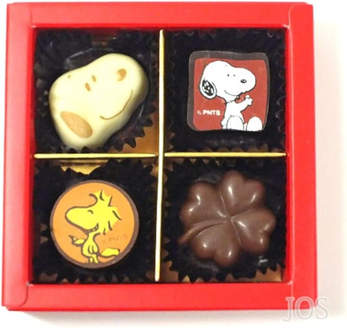 Amazon Snoopy And Friends スヌーピー フレンズ ショコラ ４個入り 洋菓子 バレンタインデー ホワイトデー 洋菓子 スヌーピー チョコレート 通販