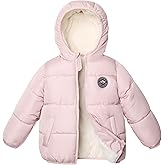 maoo garden Little Girls Boys Winter Jacket 4-7 Years Toddler Kids Puffer Fleece Lined Lightweight Water-Resistant Coat