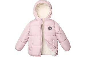 maoo garden Little Girls Boys Winter Jacket 4-7 Years Toddler Kids Puffer Fleece Lined Lightweight Water-Resistant Coat