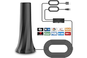 BTFDREEM TV Antenna-TV Antenna Indoor-Digital for Support 4K 1080p HD Antenna for Smart tv Indoor Free Local Channels-Support Smart and All Older TV's -Signal Booster 16FT Coax HDTV Cable