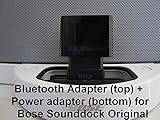 BMR A2DP Bluetooth Music Receiver + Power Adapter for Bose SoundDock I, Portable & Wave