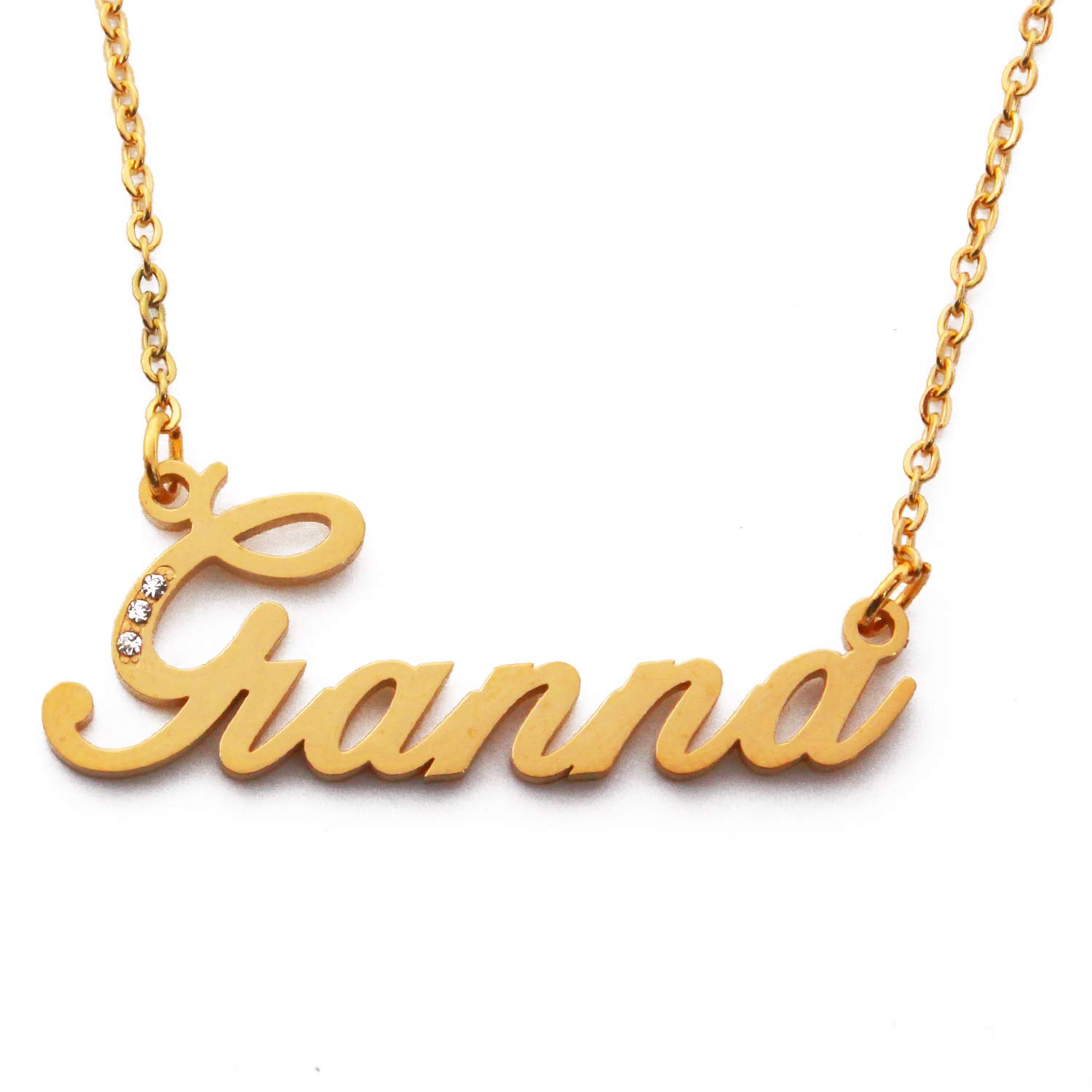 Kigu Gianna Personalised Name Necklace - Gold Tone Packaging