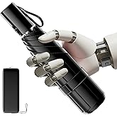 Automatic Mini Travel Windproof Folding Umbrella - UV Protection, Instant Open/Close for Rain/Sun, Small Compact Lightweight Design Fits in Tote Bag/Travel Case/Backpack for Commute, Women & Men