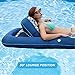 Aqua Premium Convertible Water Lounge Inflatable Oversized Pool Float Multi Position Recliner, 74