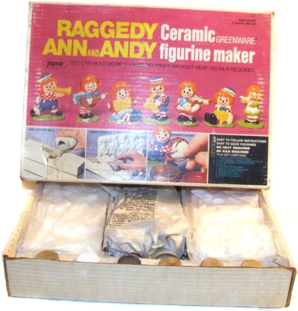 raggedy ann and andy ceramic dolls